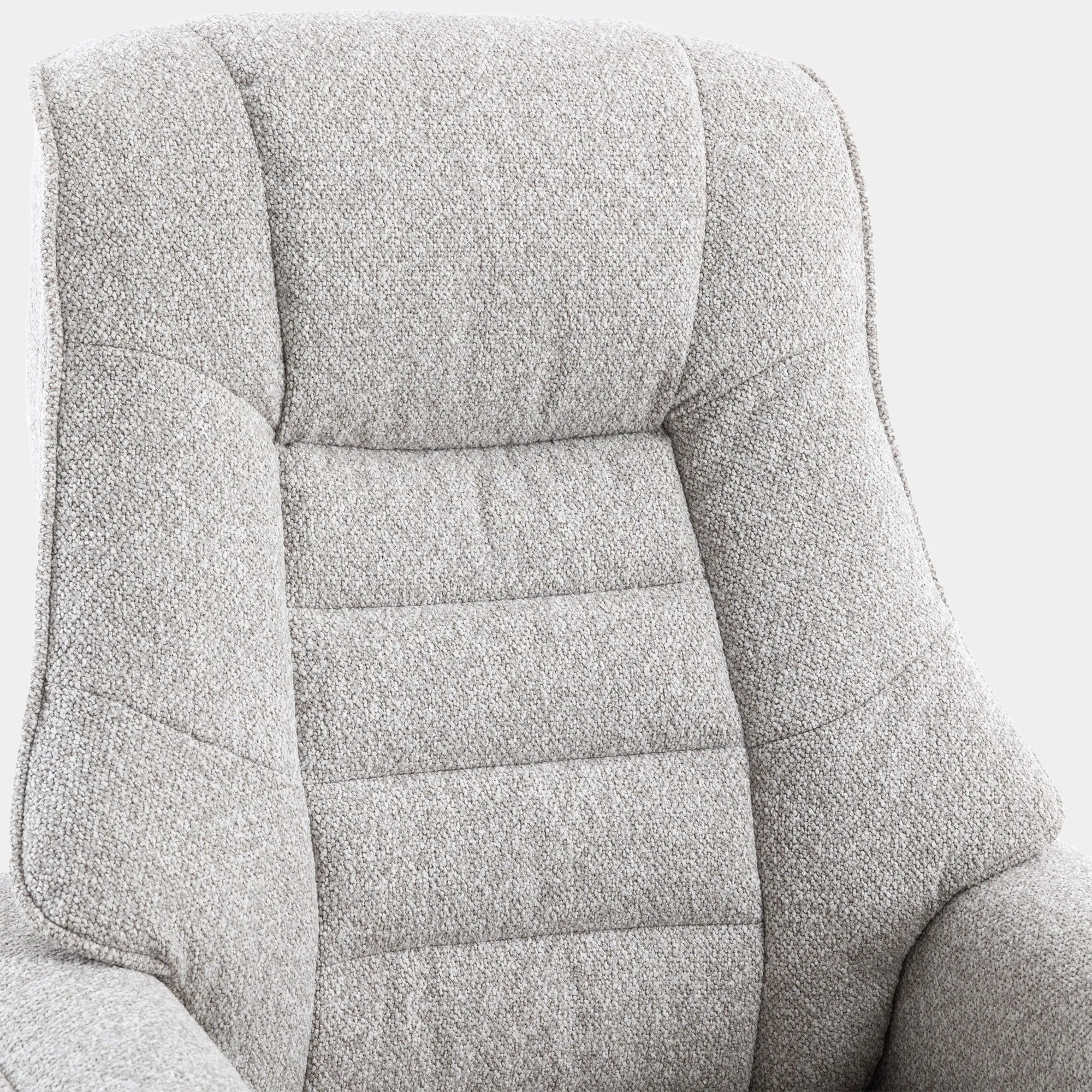 Royale - Swivel Recliner Chair & Footstool In Fabric