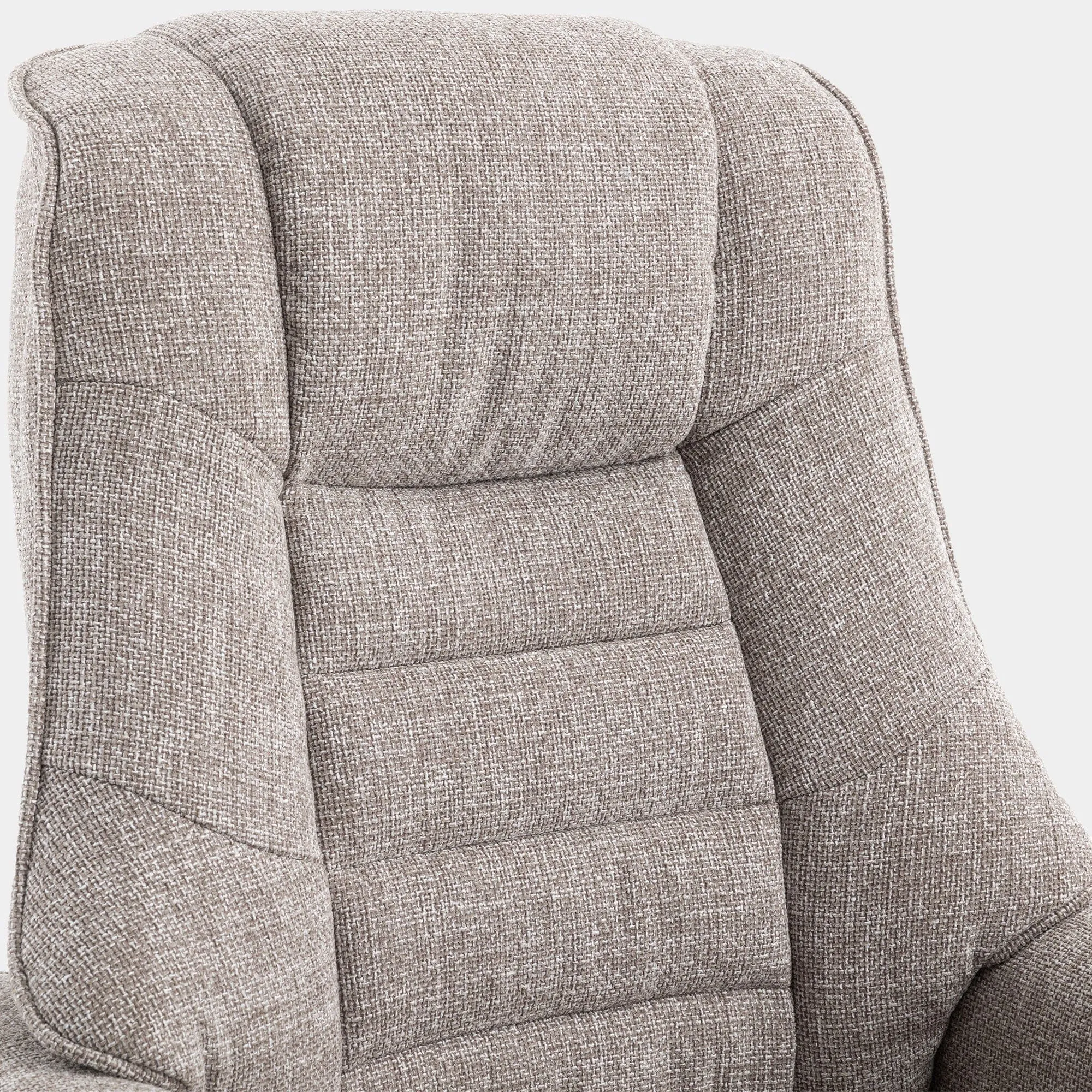 Royale - Swivel Recliner Chair & Footstool In Fabric