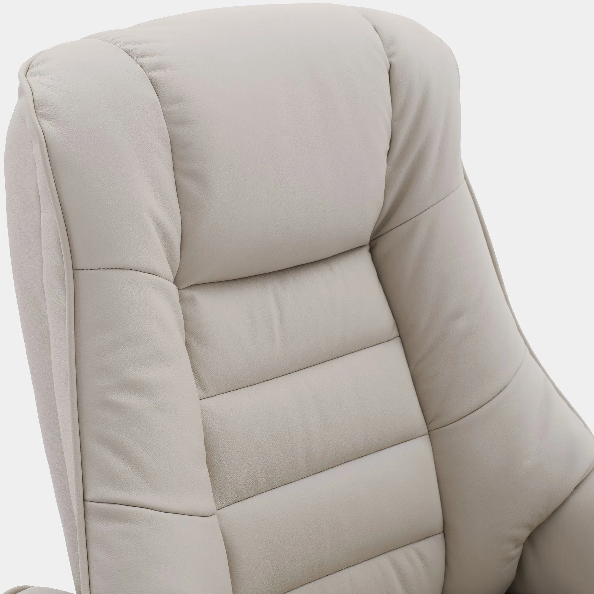 Royale - Swivel Recliner Chair & Footstool In Leather