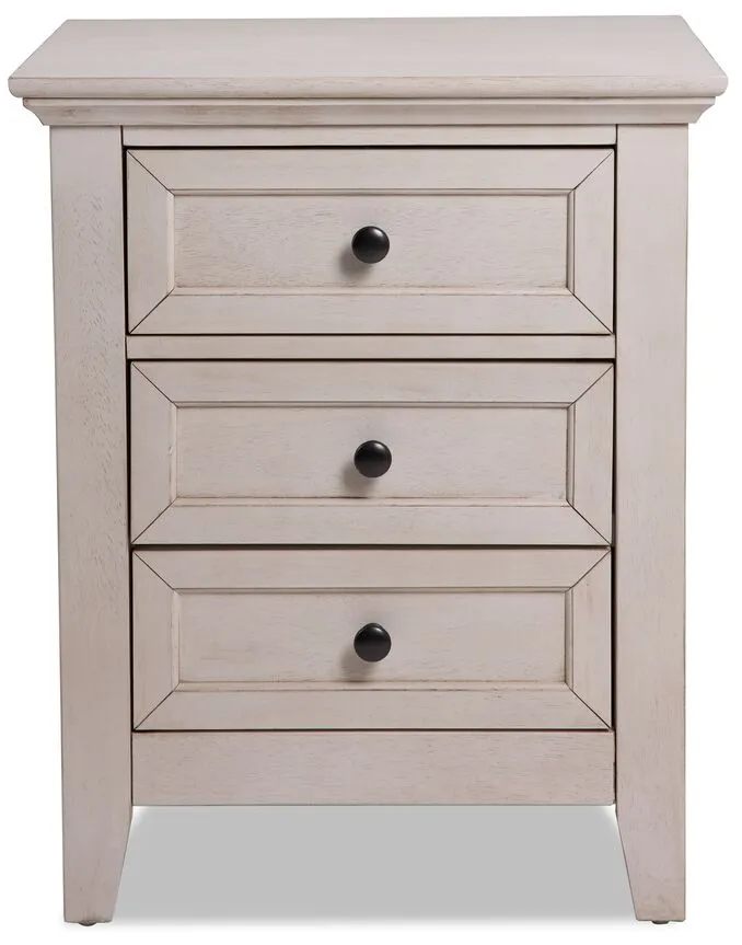 San Mateo 6-Piece Full Panel Bedroom Package - Antique White
