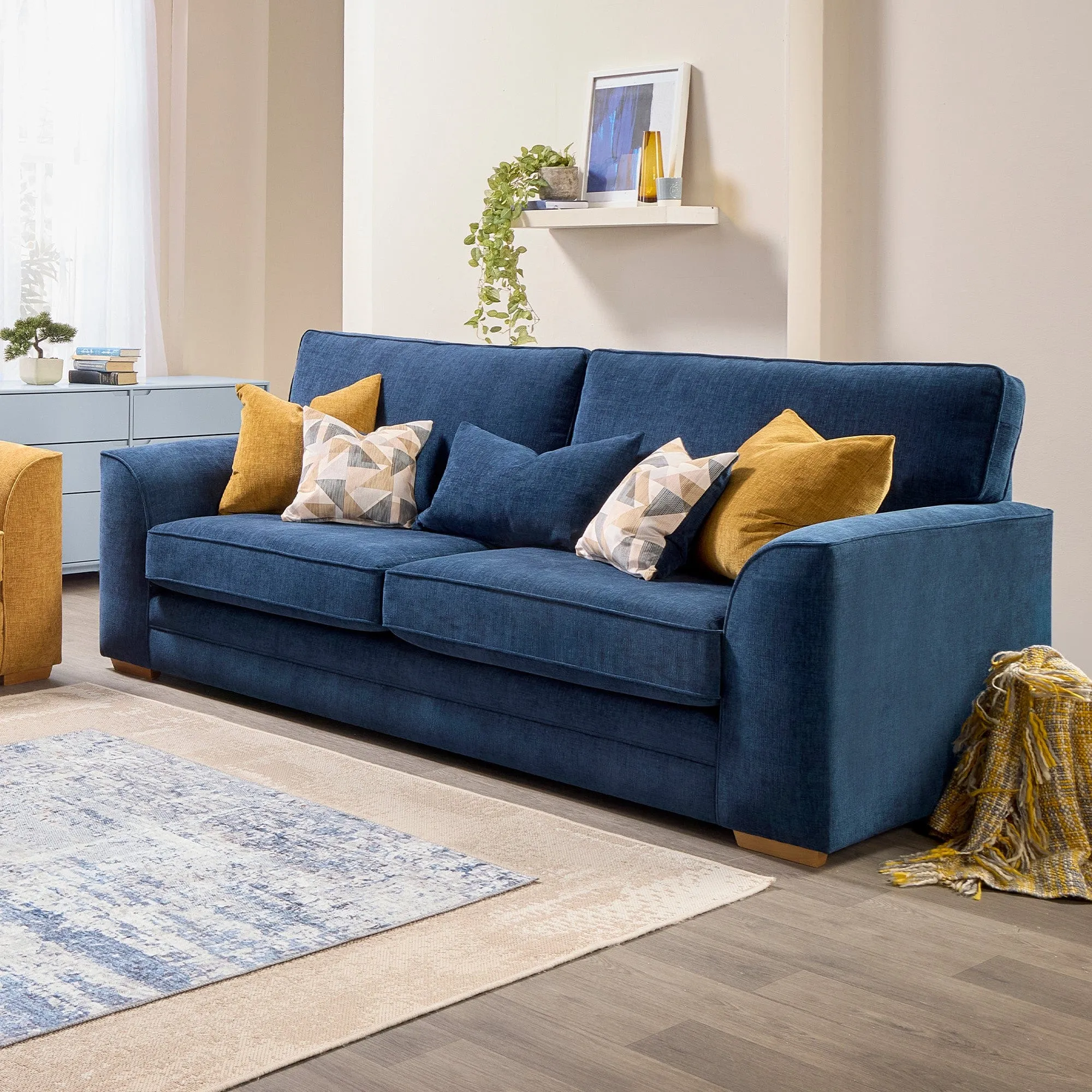 Savoy - 3 Seat Sofa In Fabric St Malo Collection