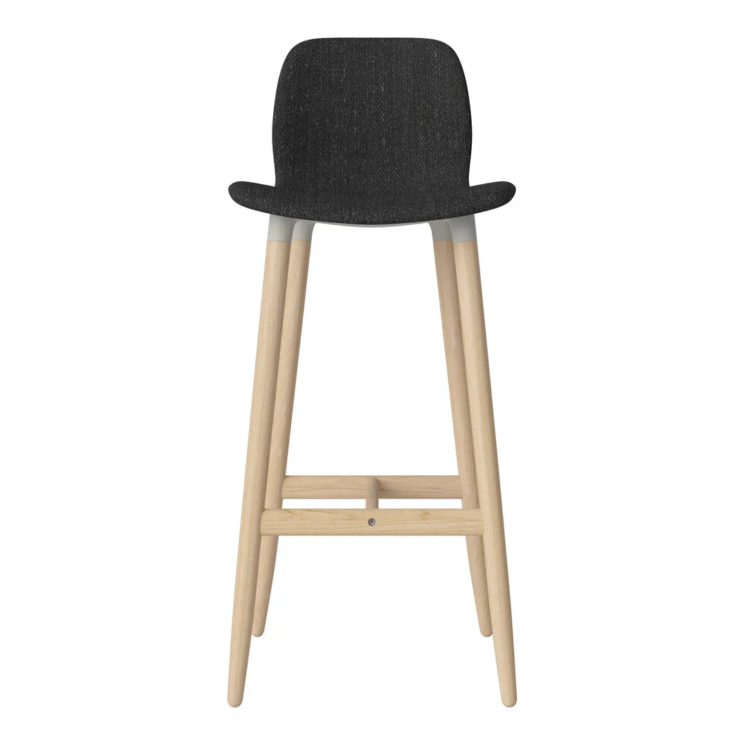 Seed Bar Chair - Upholstered - Oiled Oak Base, White Pigmented