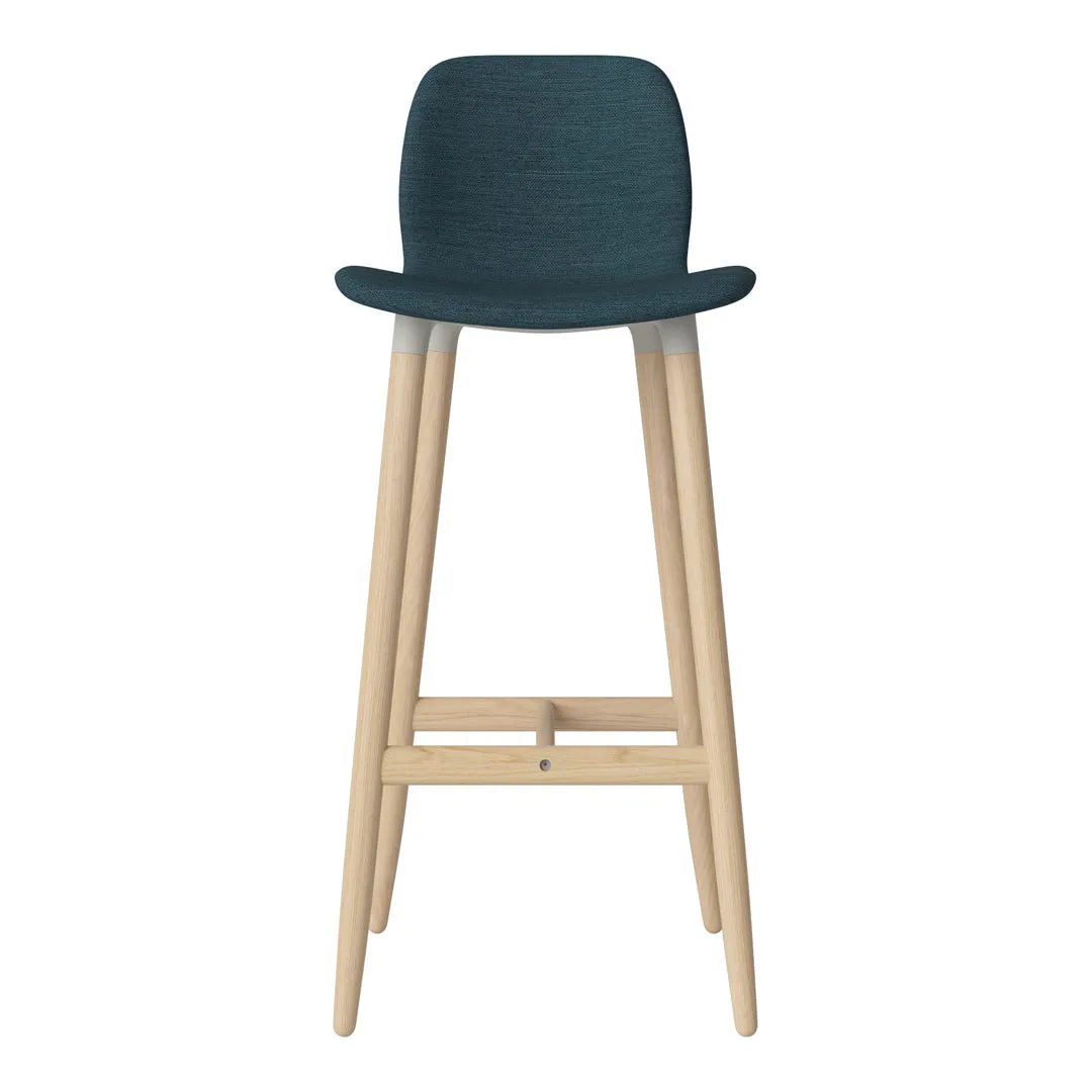 Seed Bar Chair - Upholstered - Oiled Oak Base, White Pigmented