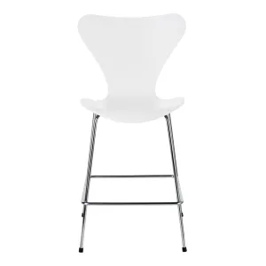 Series 7 Counter Stool - Lacquered - Front Upholstered