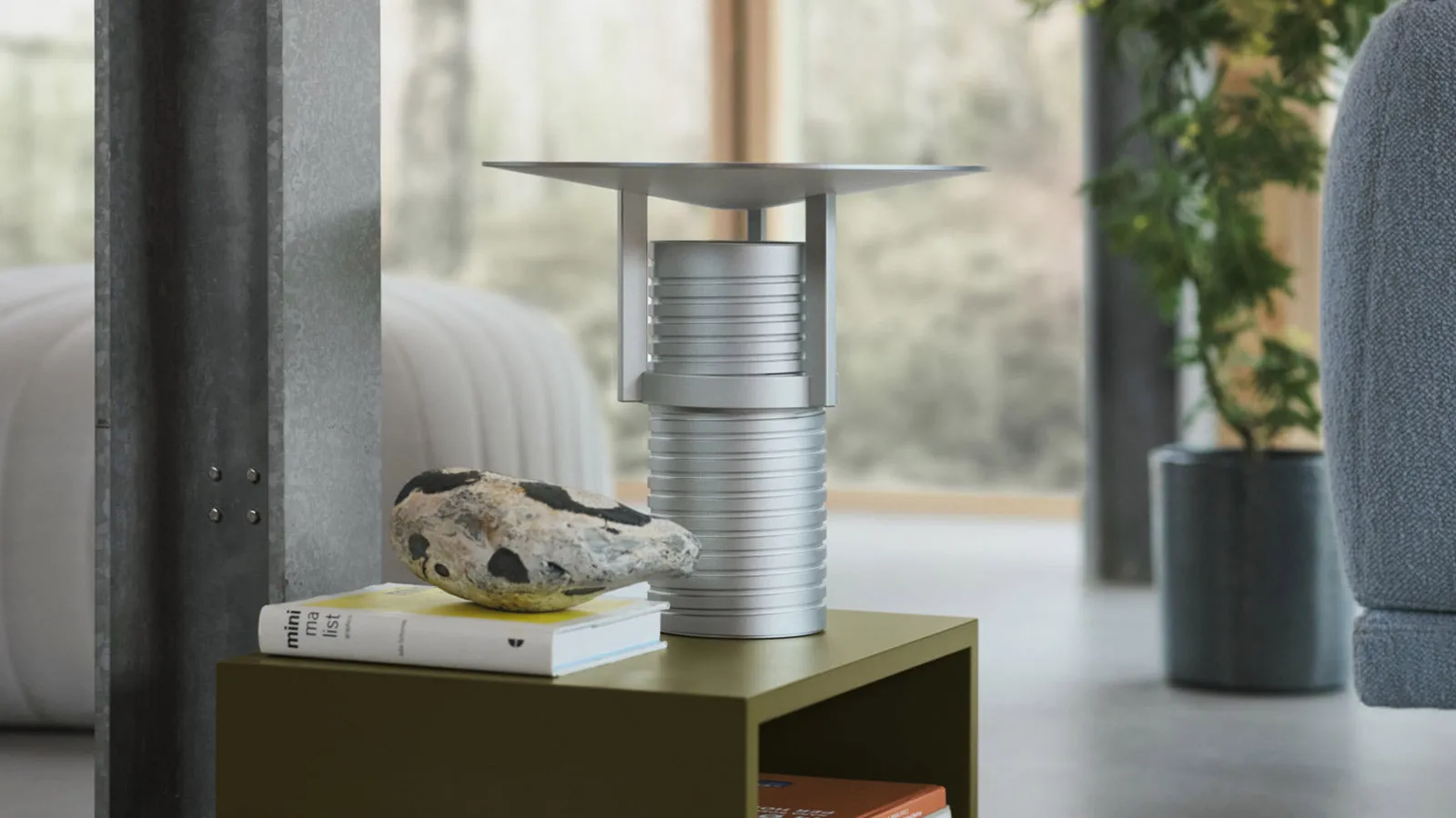 Set table lamp, Silver