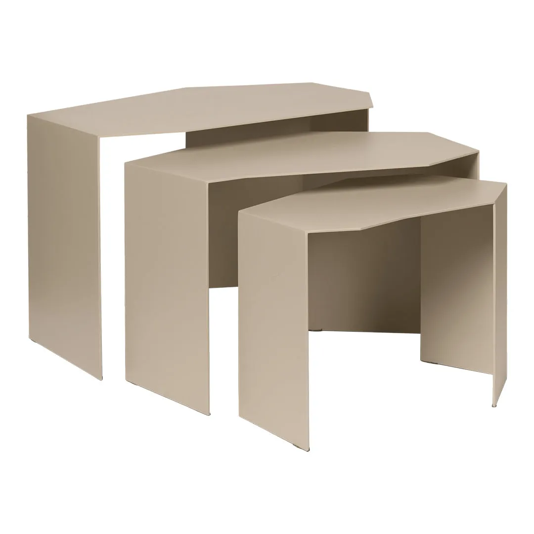 Shard Cluster Nesting Coffee Tables - Set of 3