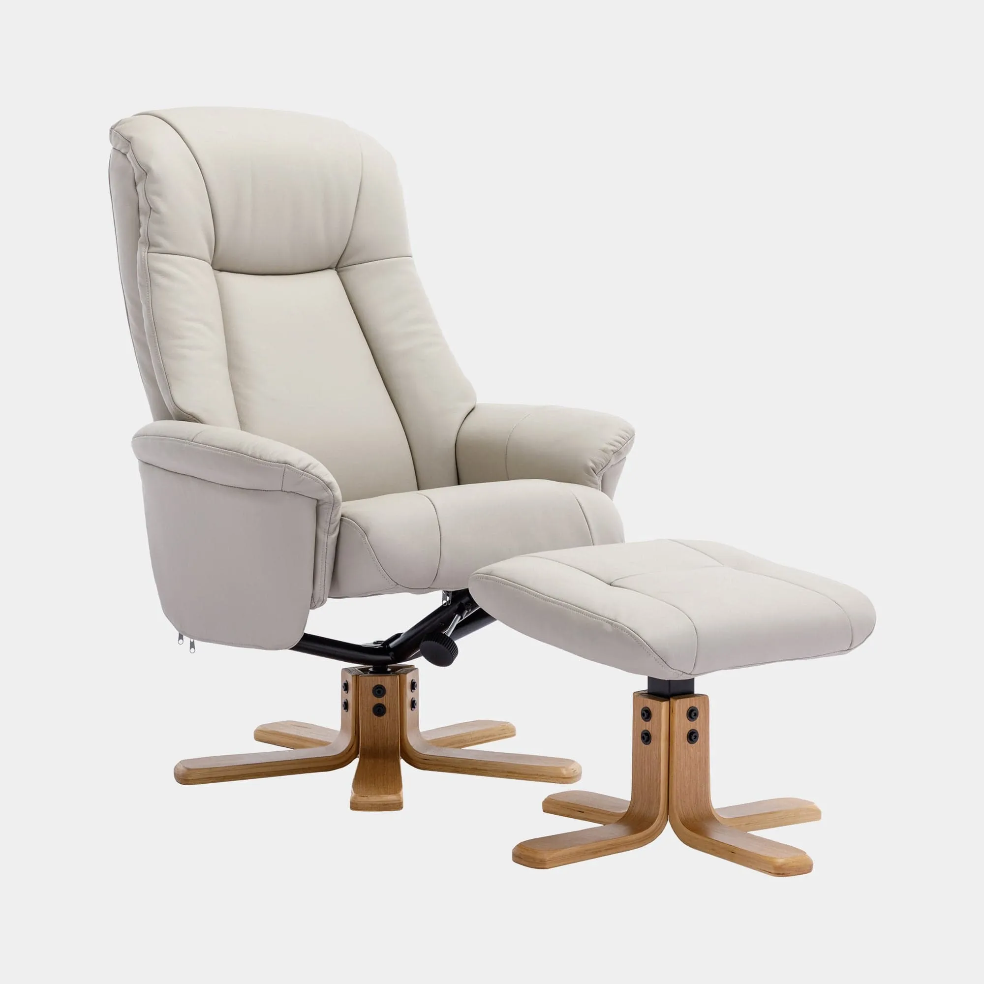 Sierra - Swivel Chair & Stool In Leather