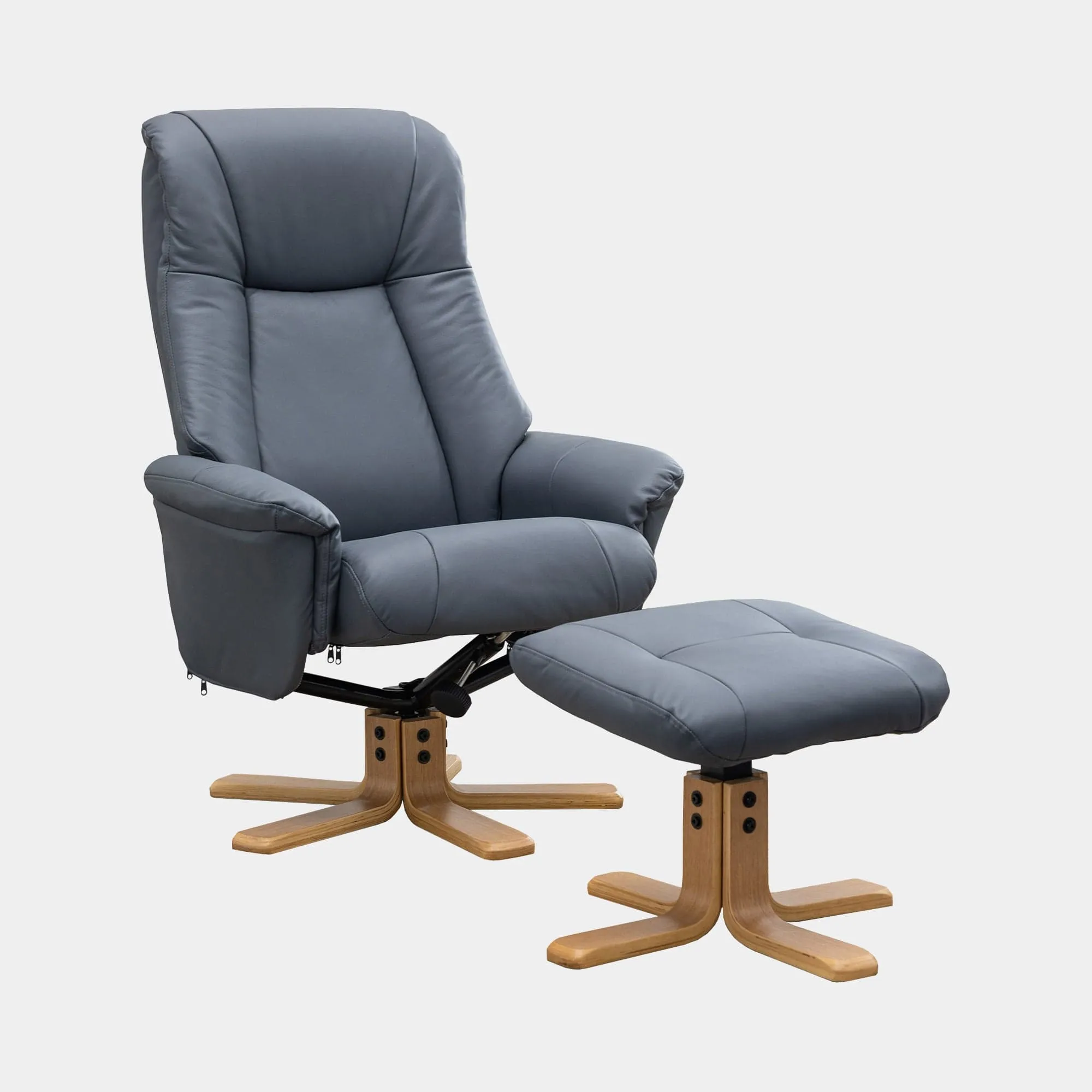 Sierra - Swivel Chair & Stool In Leather
