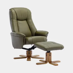 Sierra - Swivel Chair & Stool In Leather