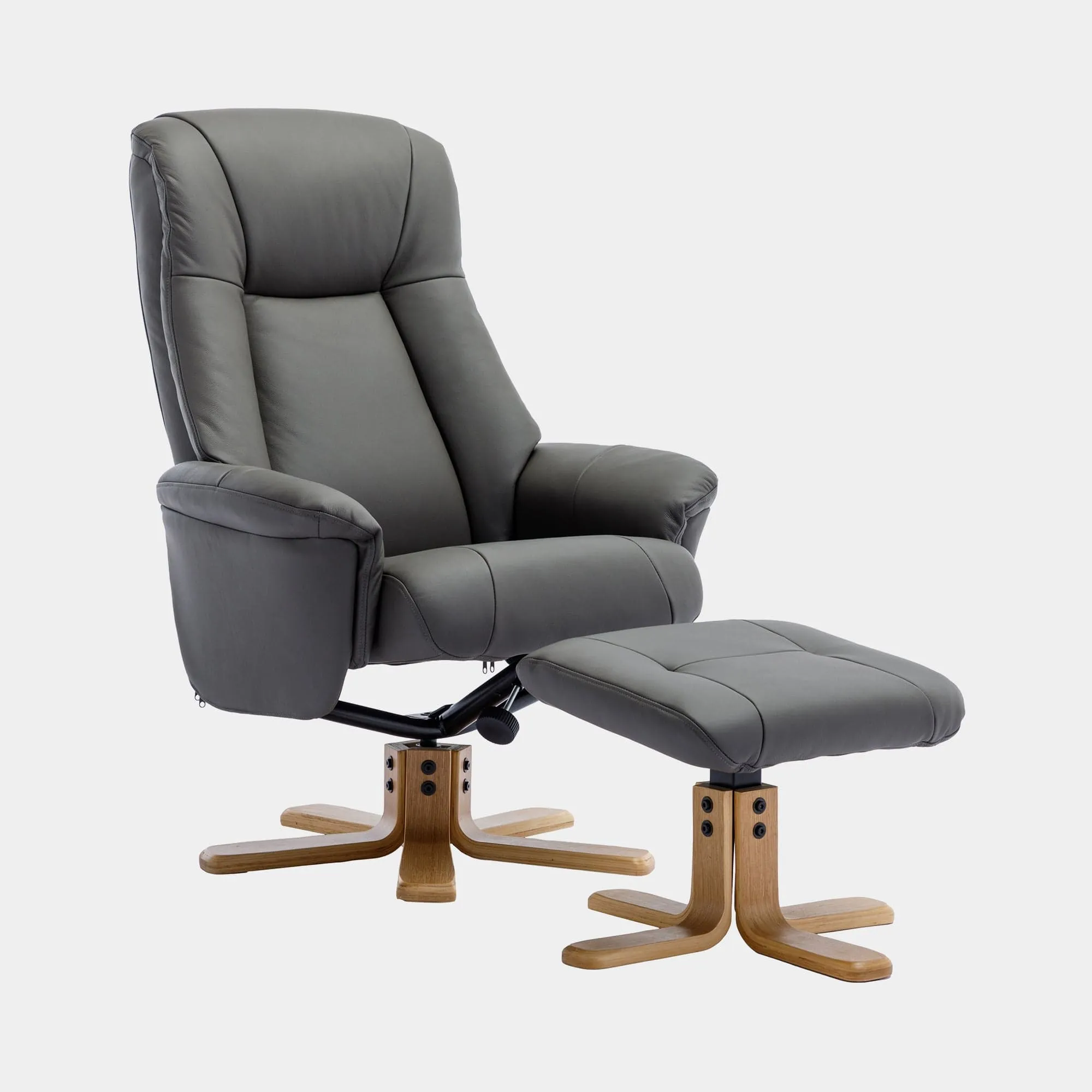 Sierra - Swivel Chair & Stool In Leather