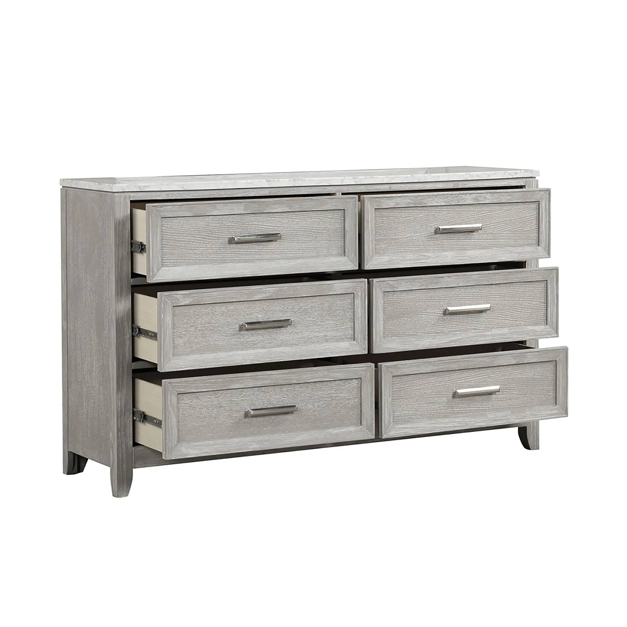 Silverwood 6-Drawer Dresser - Mist Grey