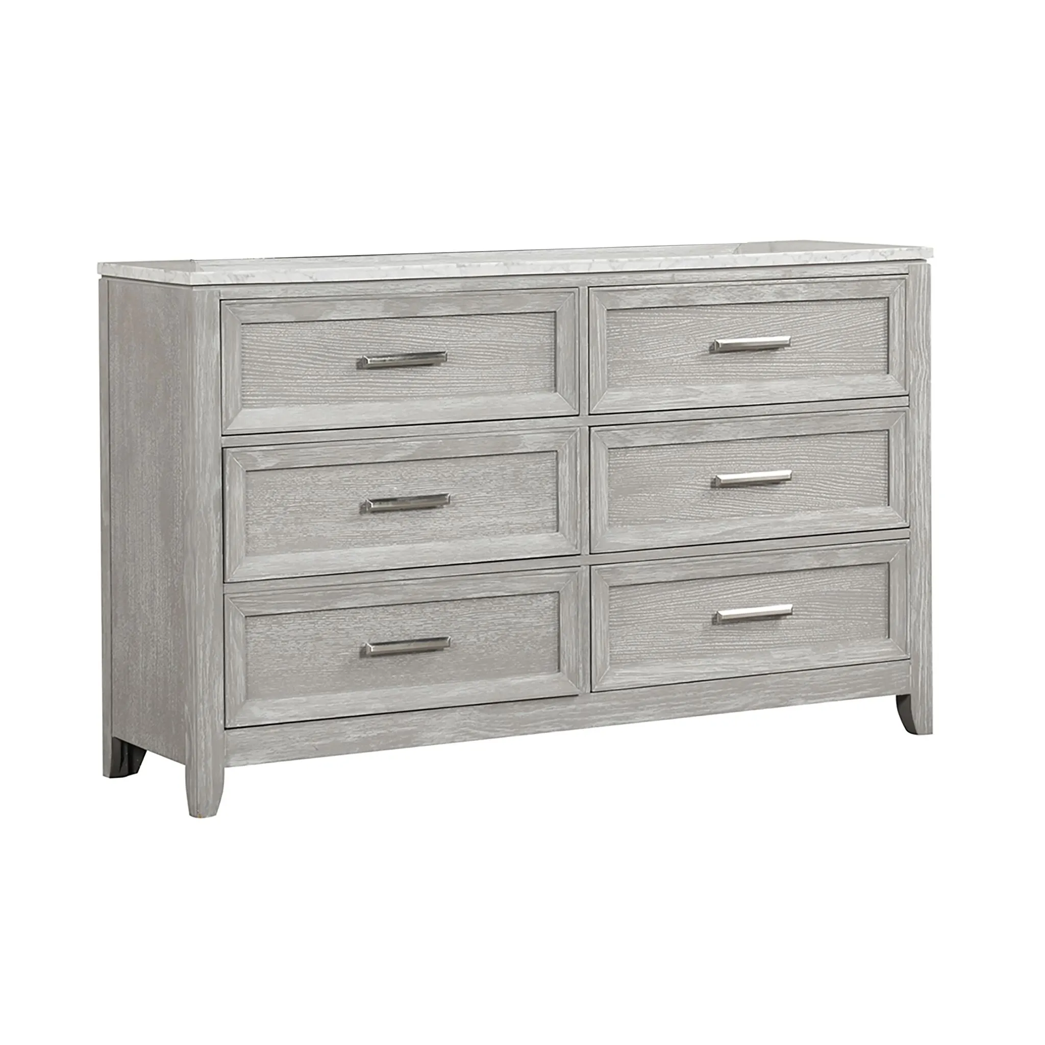 Silverwood 6-Drawer Dresser - Mist Grey