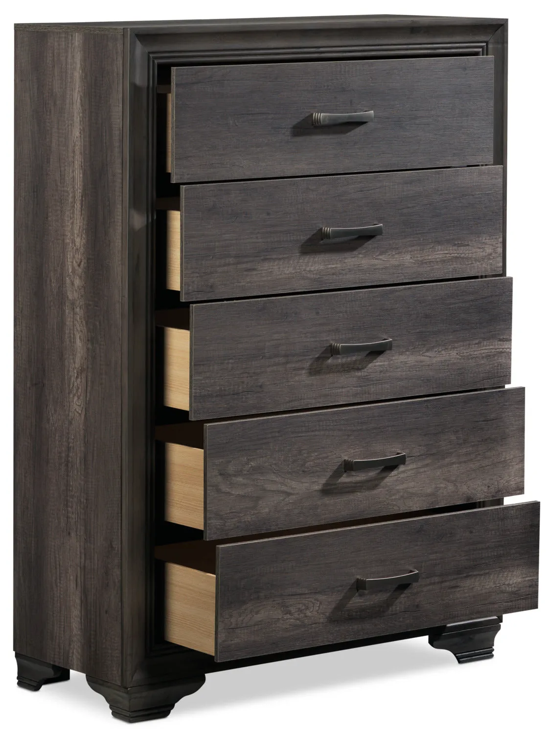 Sophie 5-Drawer Chest - Weathered Grey