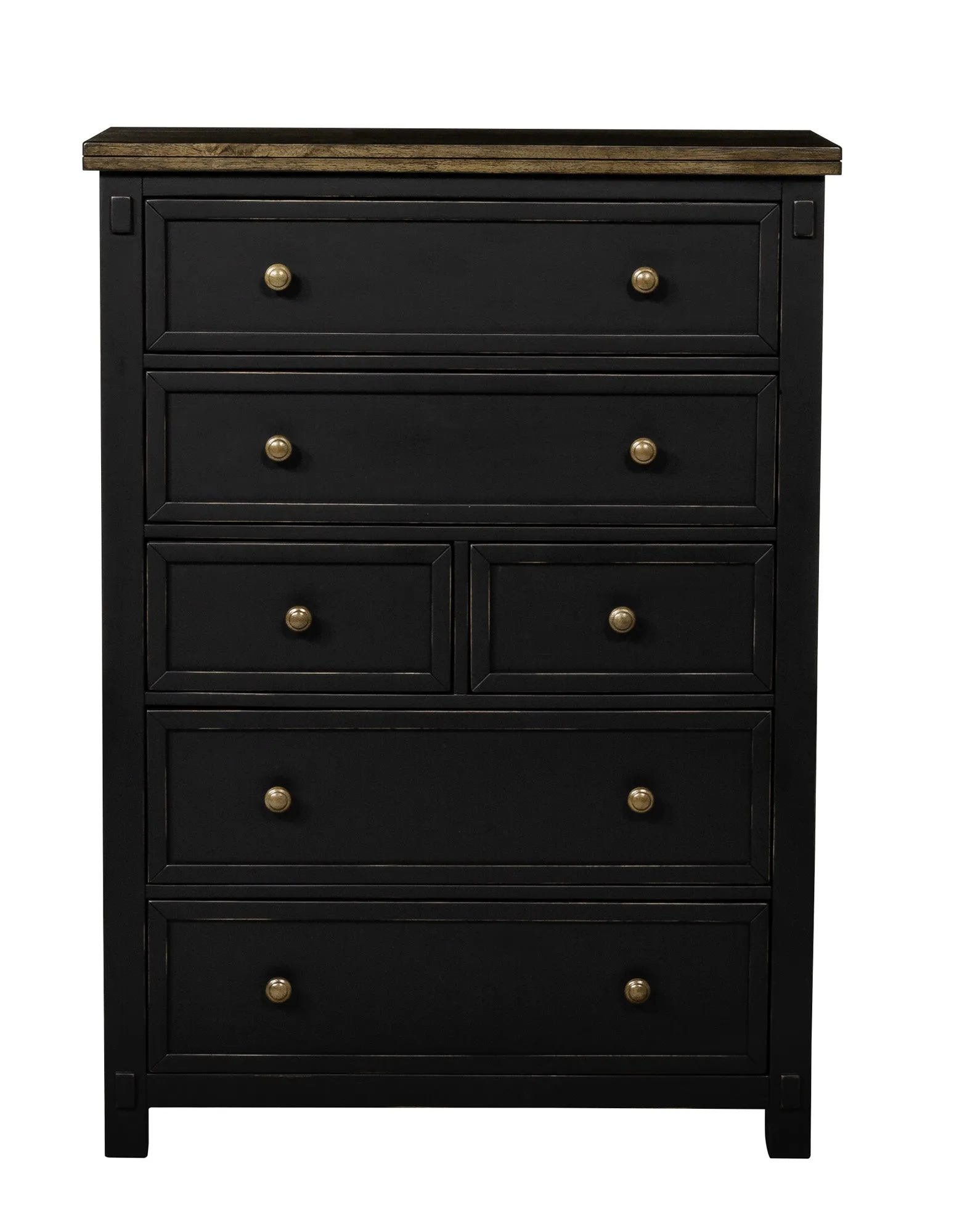 Stormy Ridge 6-Drawer Chest - Slate Black, Chicory