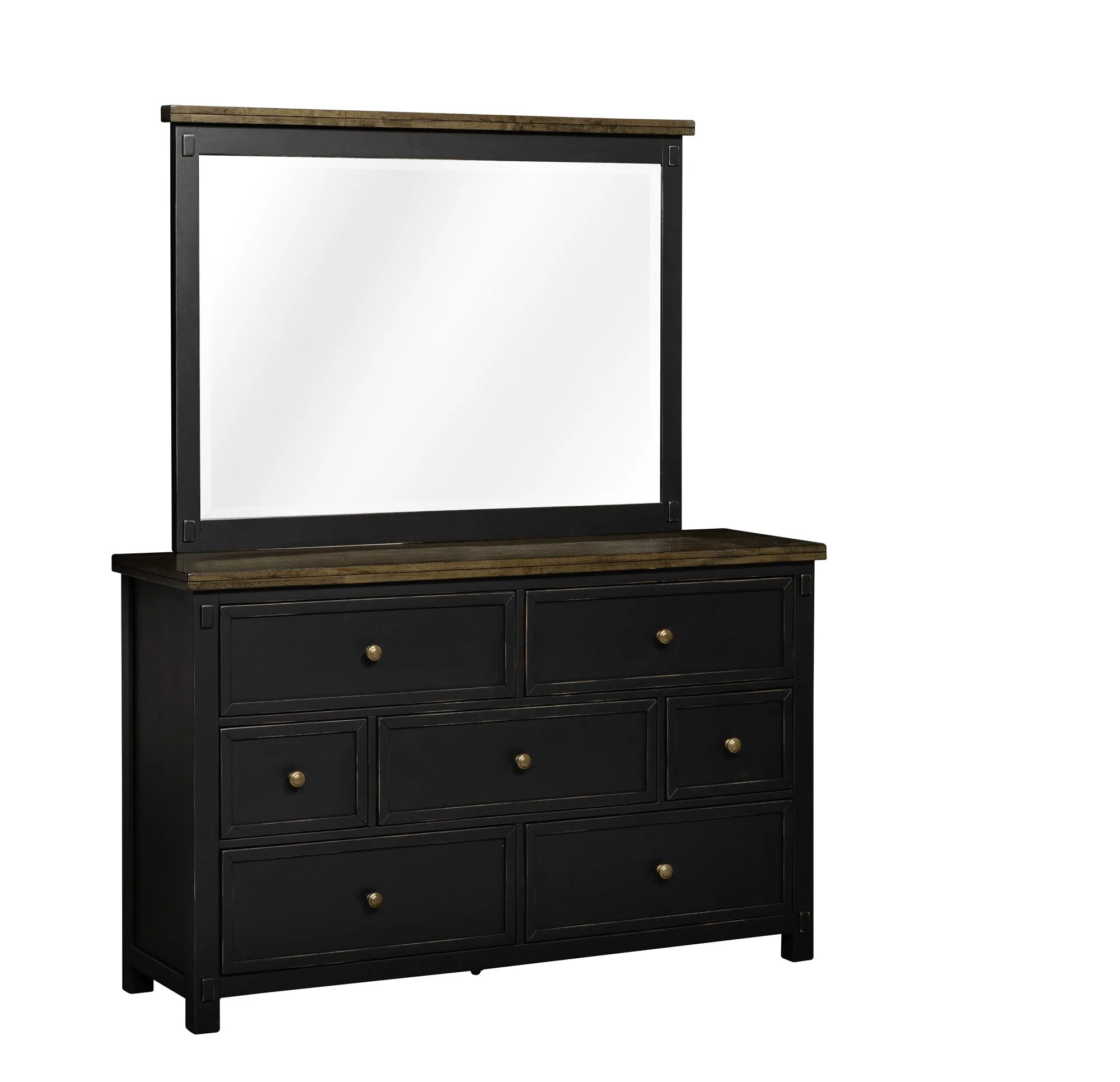 Stormy Ridge 7-Drawer Dresser - Slate Black, Chicory