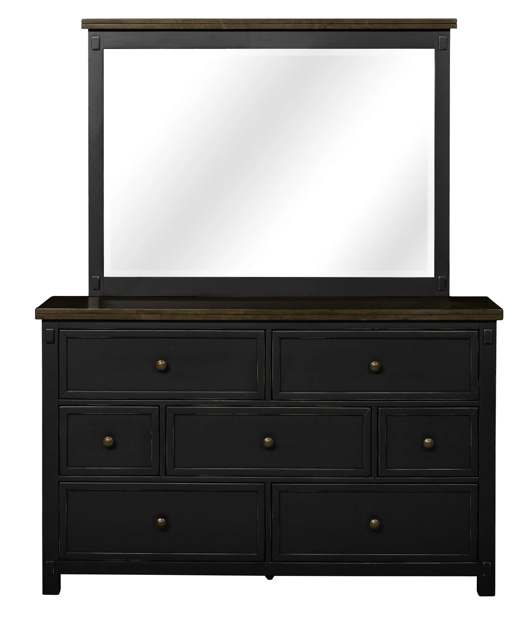 Stormy Ridge 7-Drawer Dresser - Slate Black, Chicory