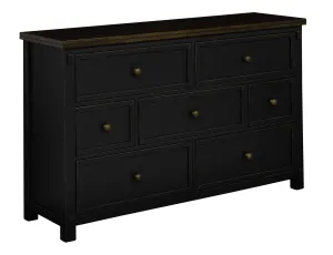 Stormy Ridge 7-Drawer Dresser - Slate Black, Chicory