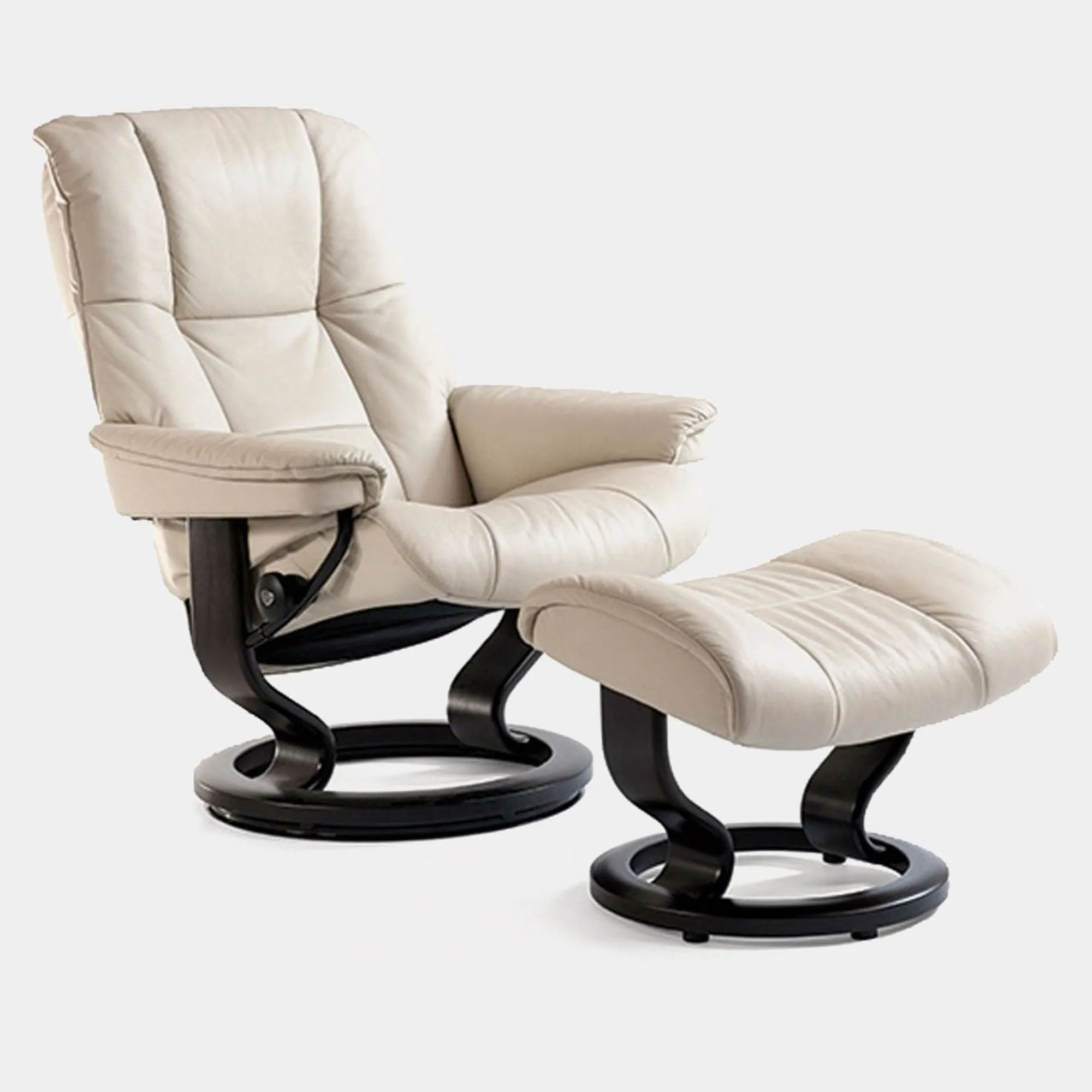 Stressless Mayfair - Chair & Stool With Classic Base In Leather