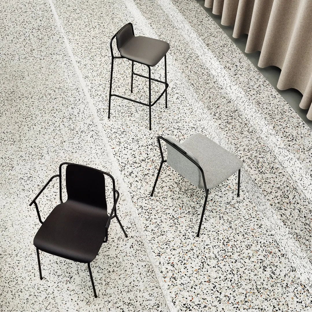 Studio Bar Stool - Front Upholstered
