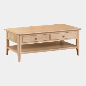 Suffolk - 2 Drawer Large Coffee Table In Oak Finish