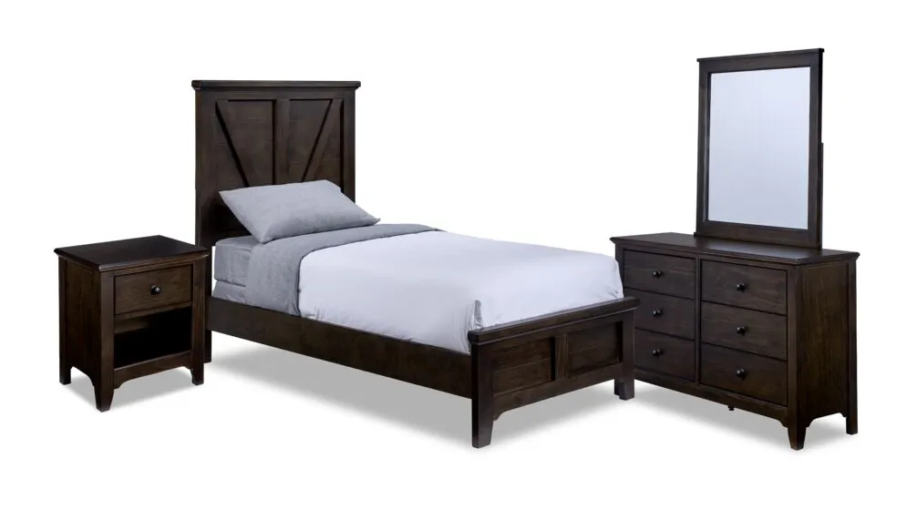 Tahoe 6-Piece Full Bedroom Package - River Rock
