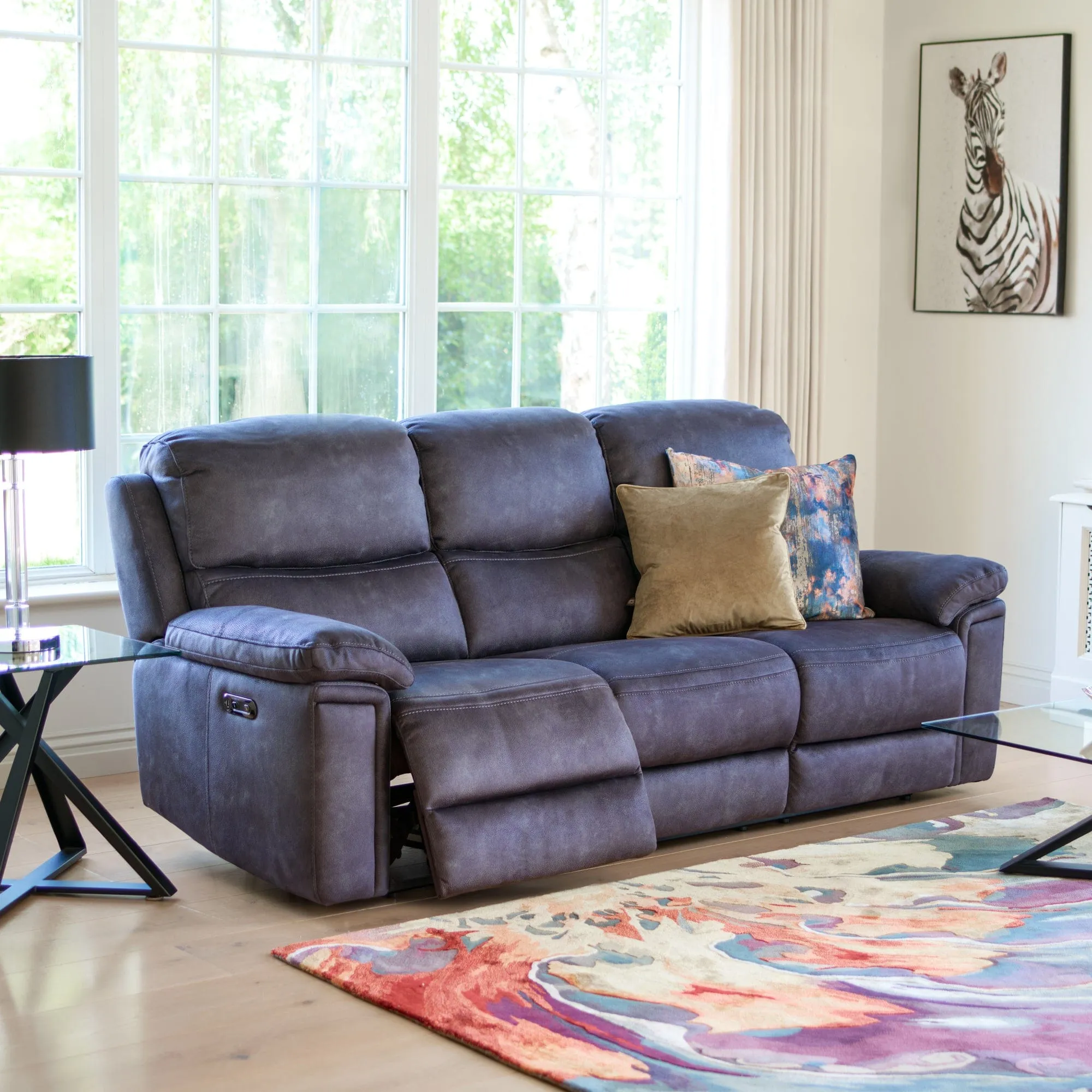 Tampa - Manual Recliner Chair In Fabric