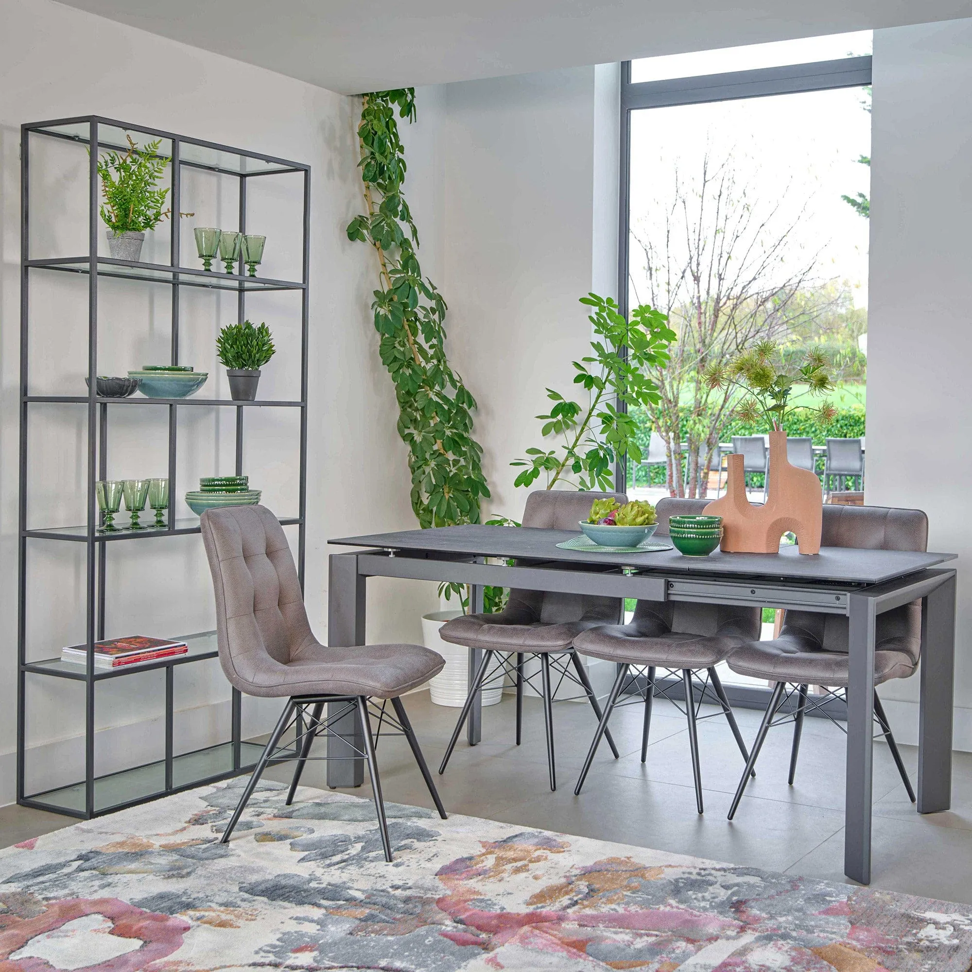 Tarranto - 120cm Extending Dining Table In Ceramic