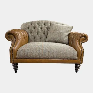 Tetrad Arbroath - Harris Tweed Snuggler In Fabric & Leather