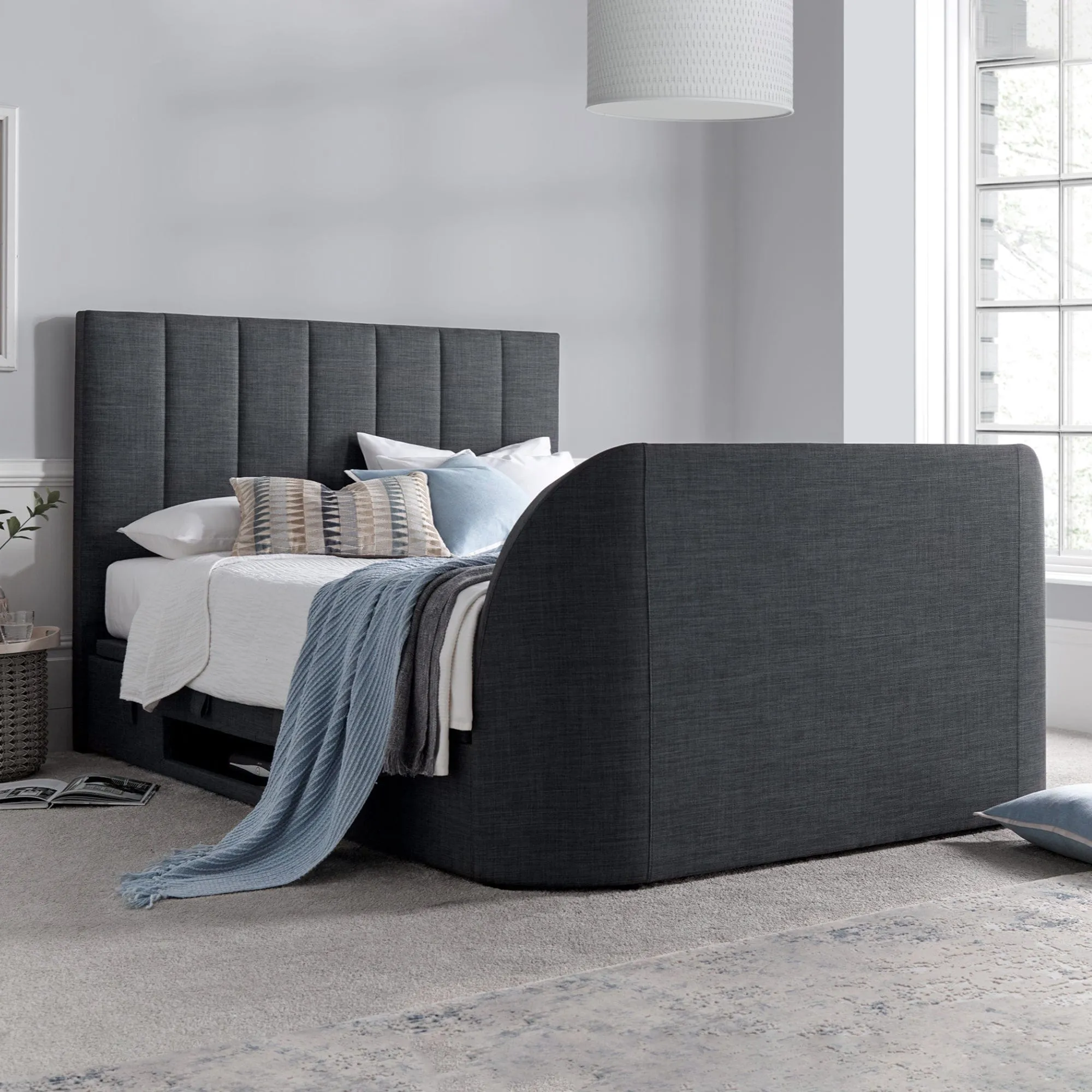 Theo - Side Lift TV Ottoman Bed Frame