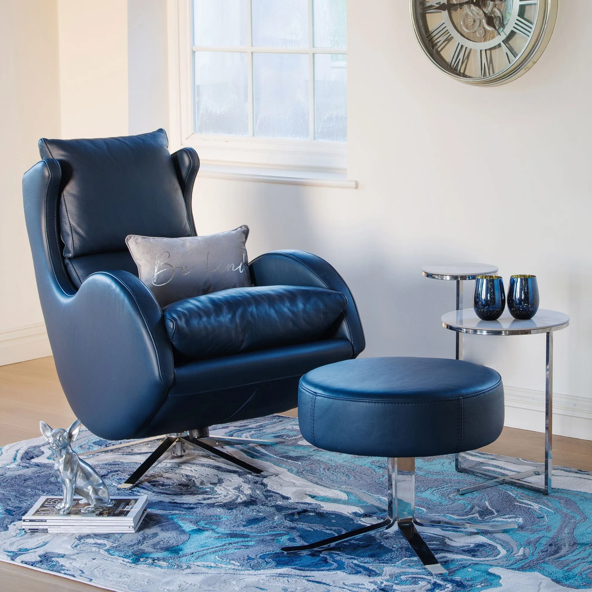 Toledo - Swivel & Rocking Chair In Leather