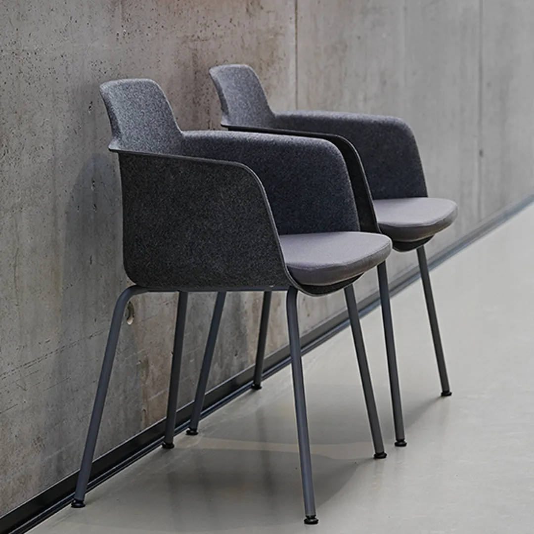 Tono Armchair - Upholstered Seat - 4-Legs
