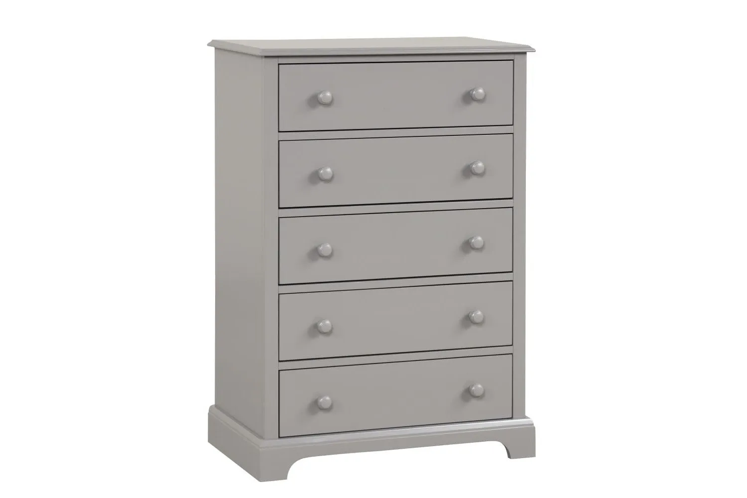 Trudy 5-Drawer Chest - Grey