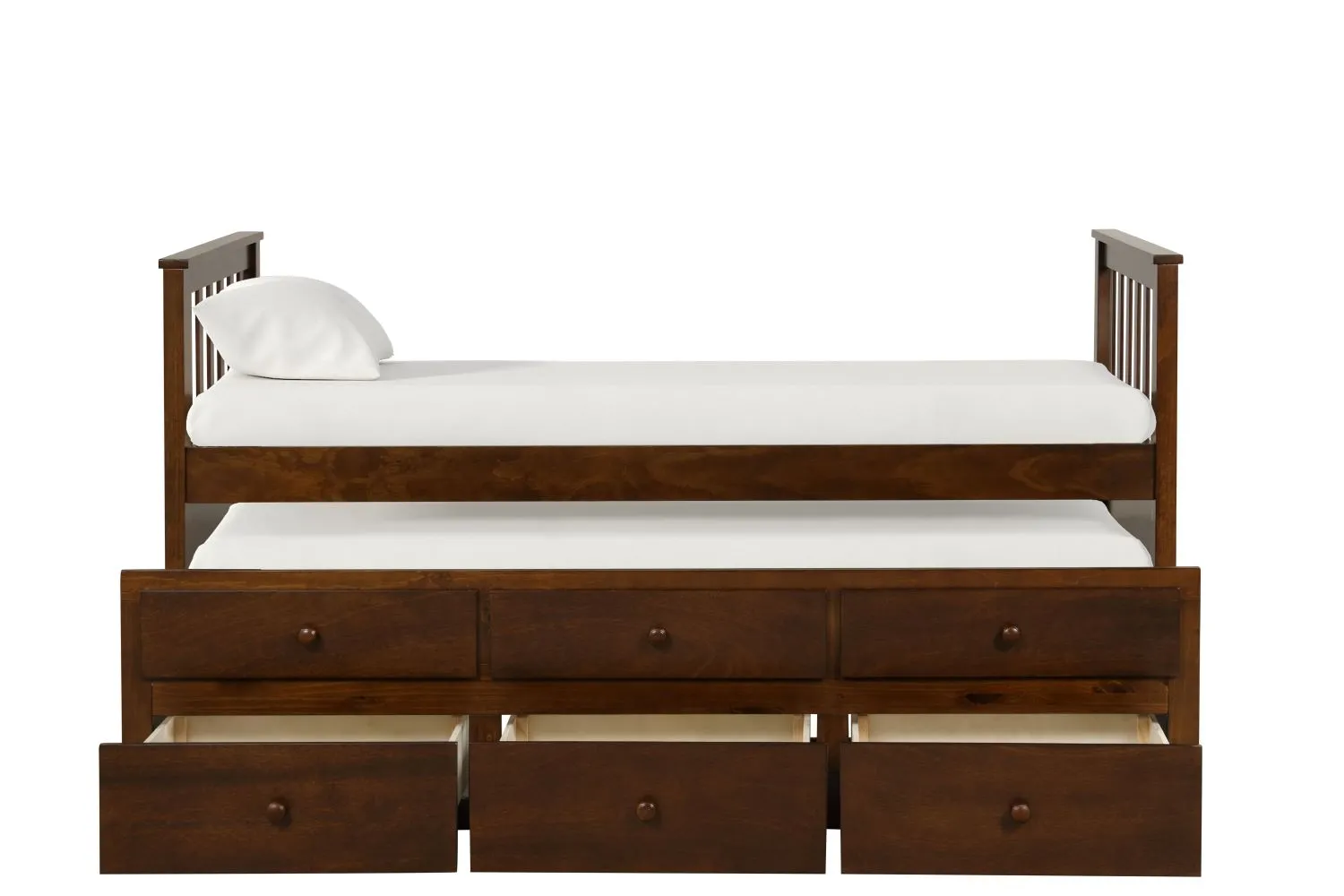 Trudy 6-Piece Twin Captain Bedroom Package with Trundle - Espresso