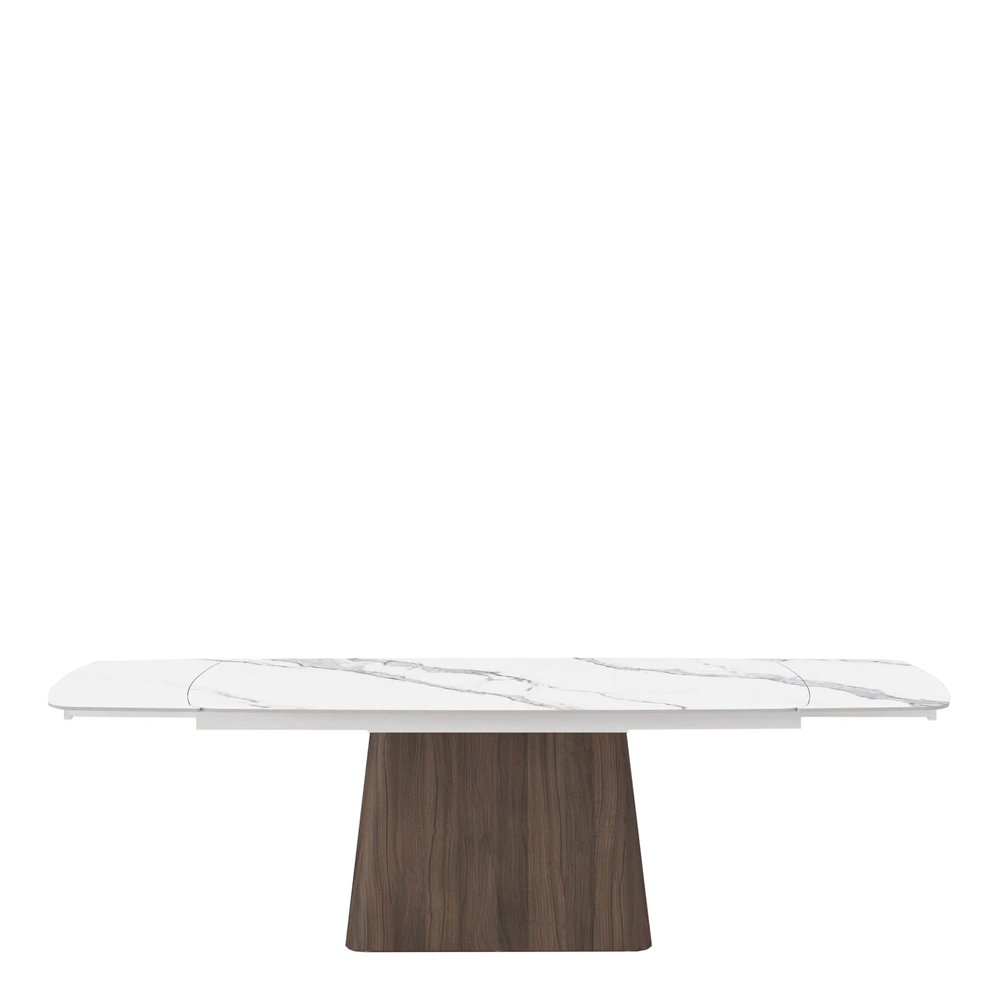 Turin - 180cm Extending Dining Table With White Ceramic Top