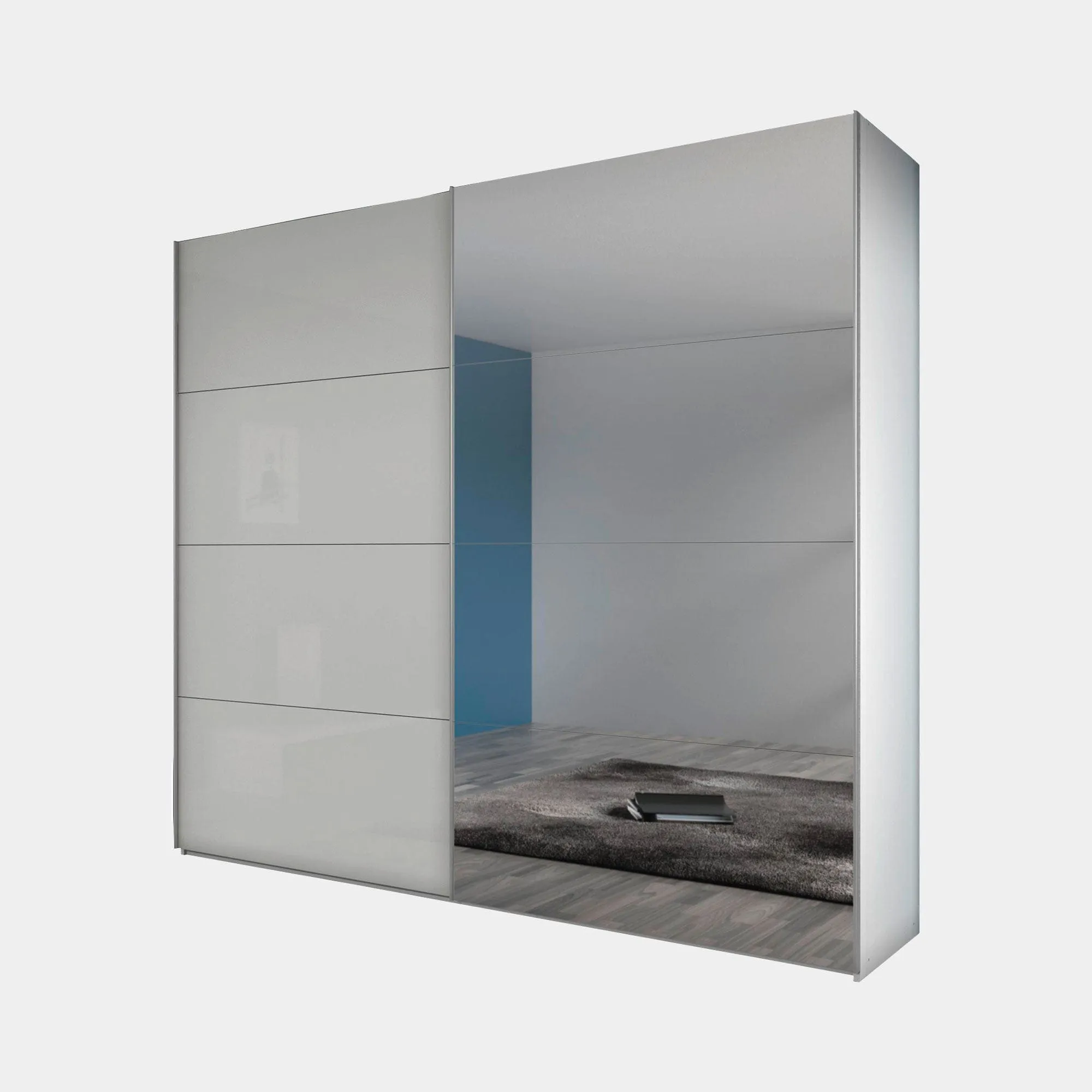 Turin - Mirrored Wardrobe
