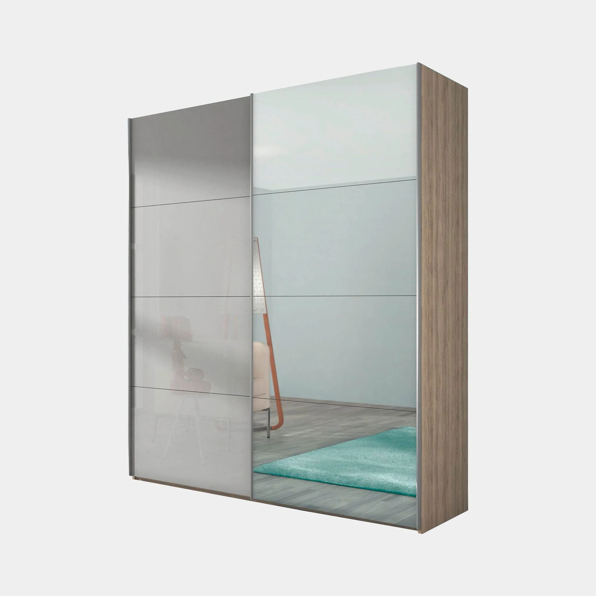 Turin - Mirrored Wardrobe