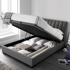 Vernon - Ottoman Bed Frame In Fabric Elephant