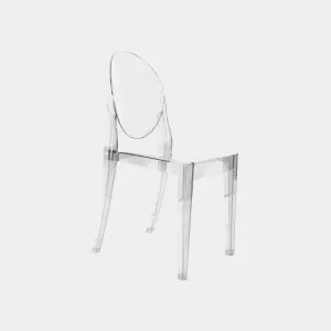 Victoria - Chair In Crystal Ghost Polycarbonate