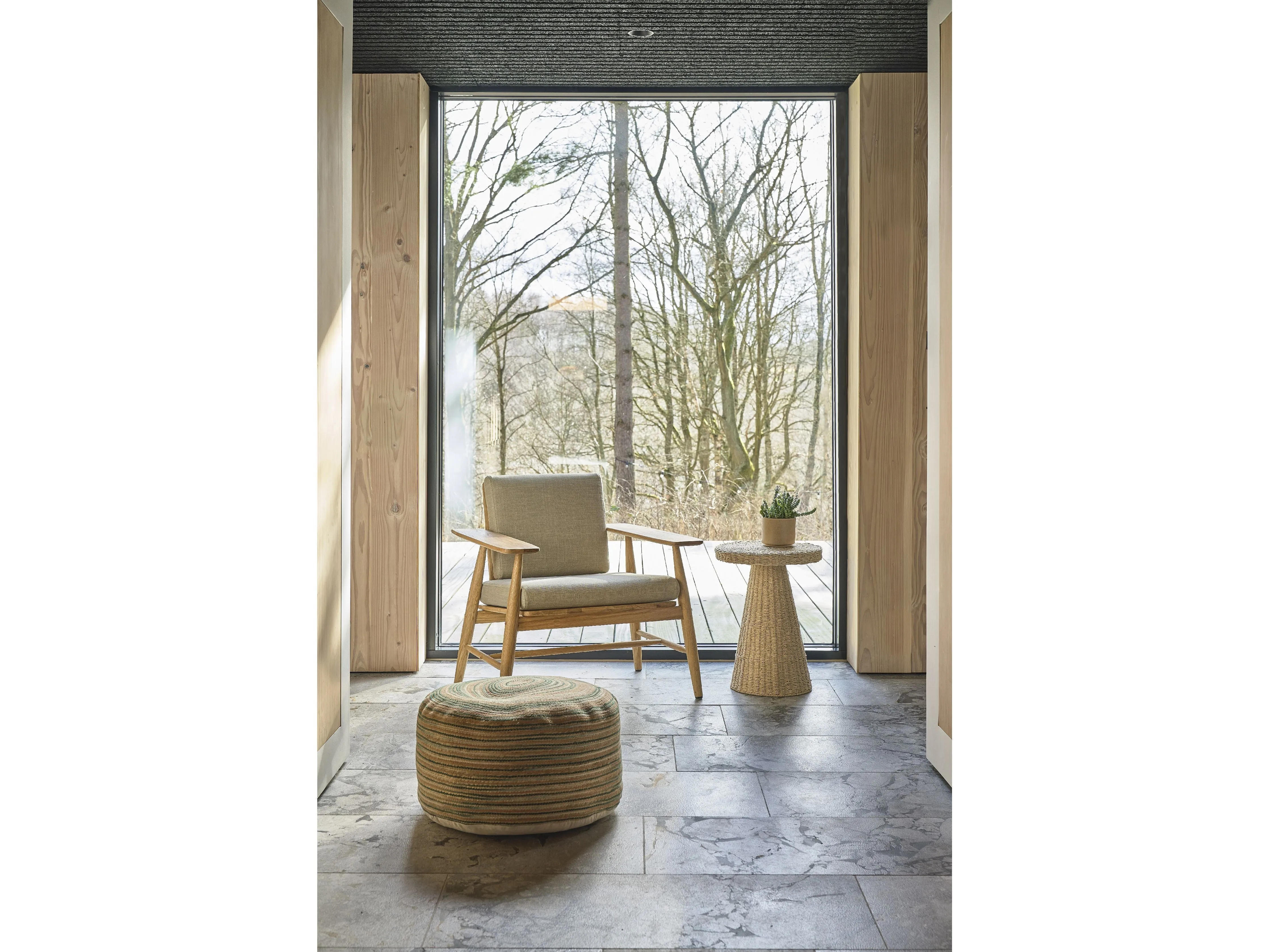 Villa Collection Varel Table ø 40 X 54 Cm, Nature