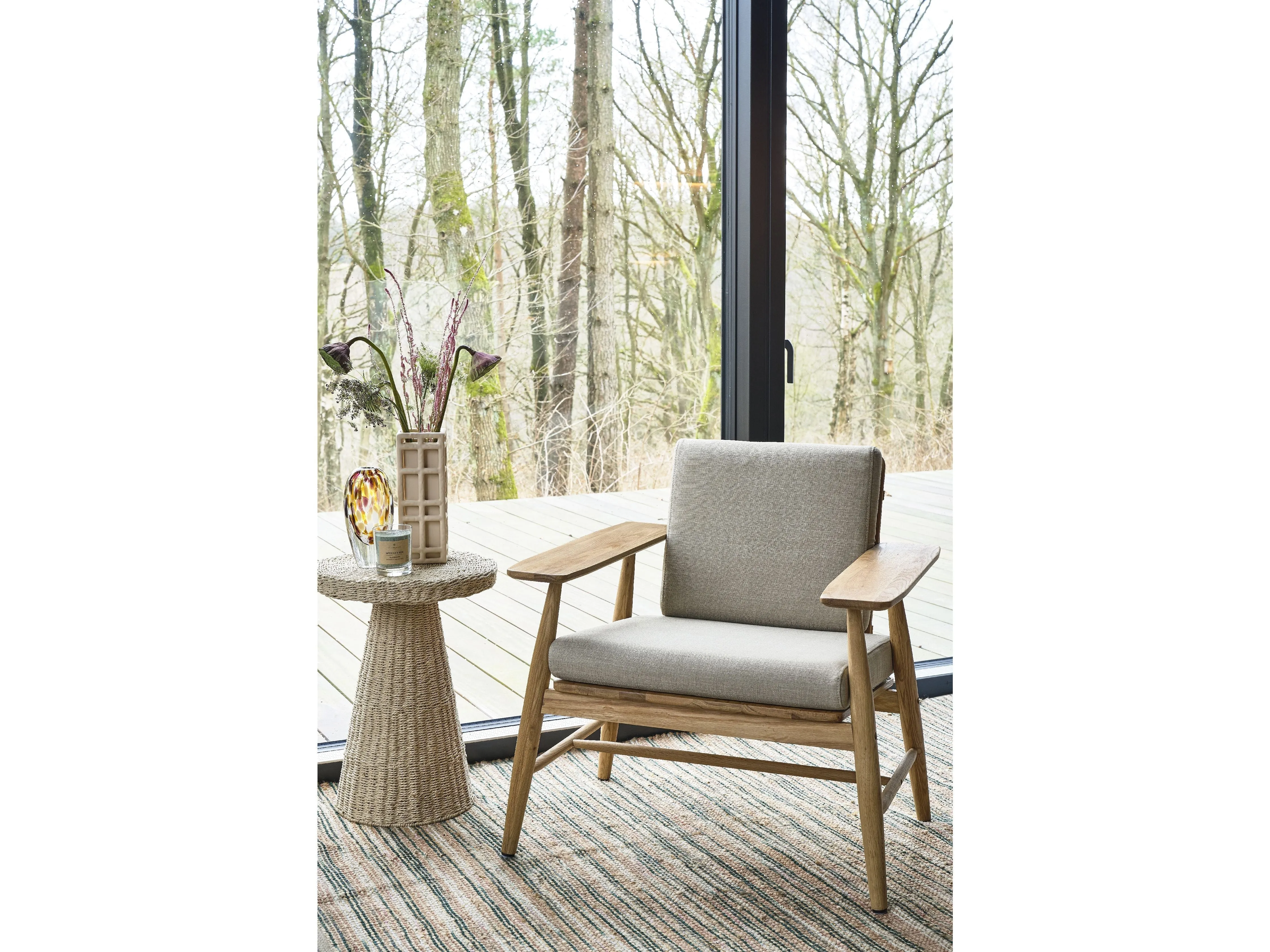 Villa Collection Varel Table ø 40 X 54 Cm, Nature