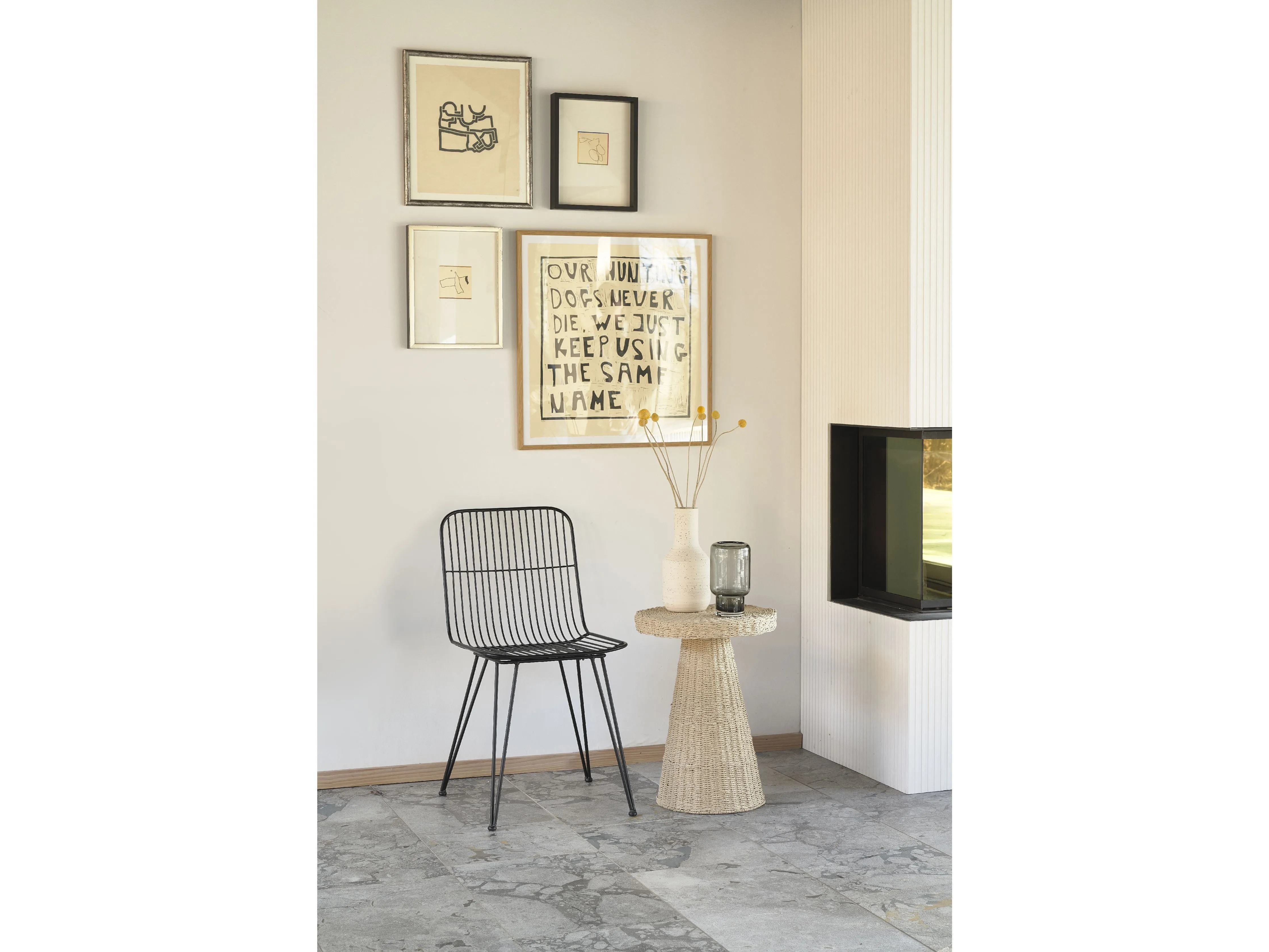 Villa Collection Varel Table ø 40 X 54 Cm, Nature