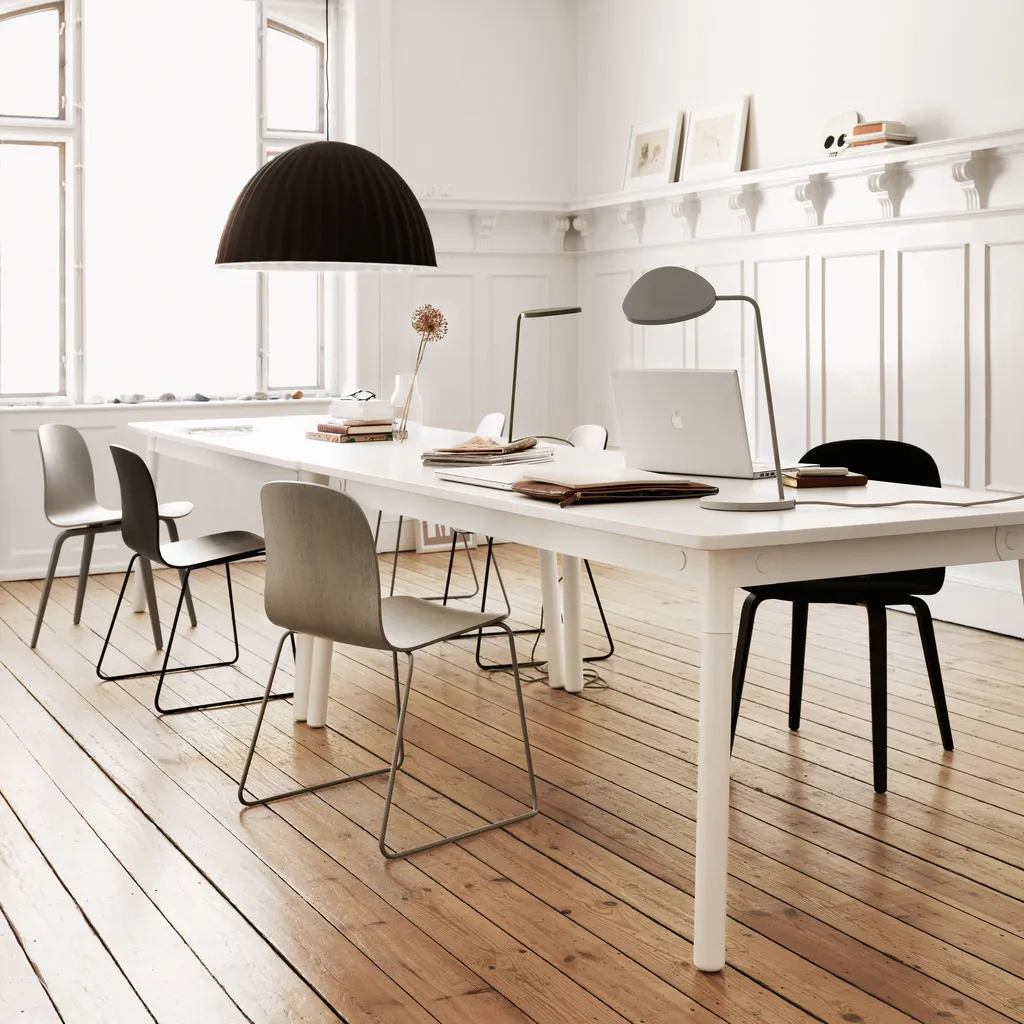 Visu Chair, Metal Base, White/White