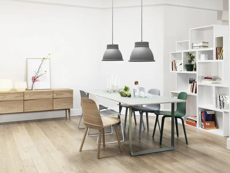 Visu Chair, Wood Base/Wood Shell, Grey
