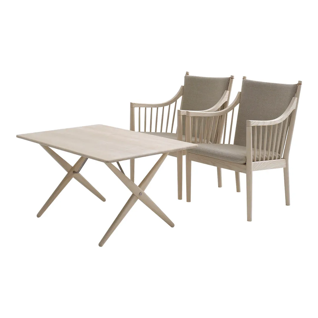 Wegner PP84 Cross Legged Dining Table
