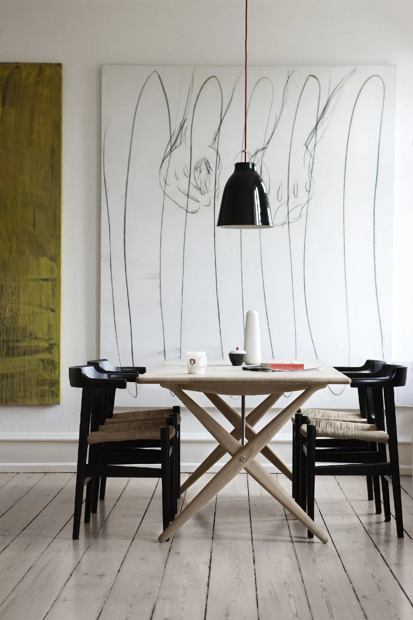 Wegner PP85 Cross Legged Dining Table