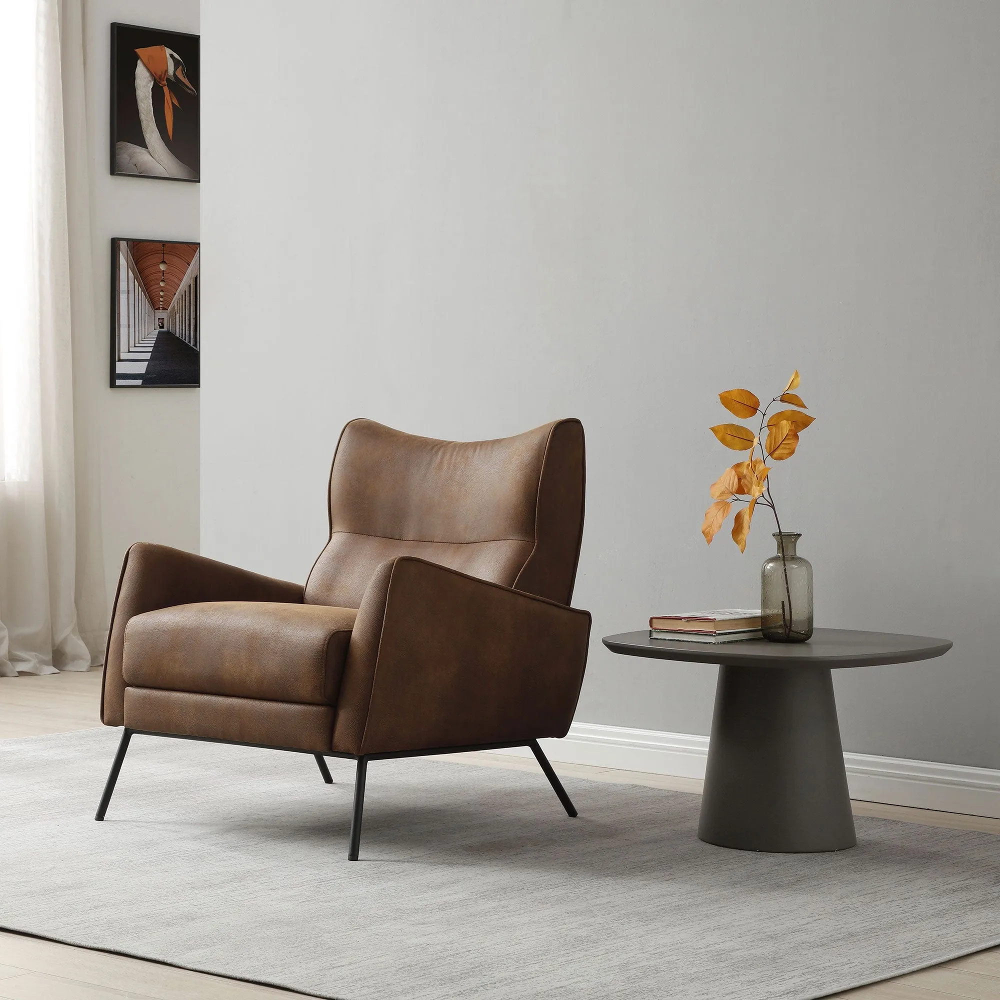 Zoe - Accent Chair In PU Leather